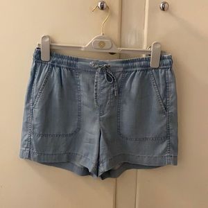 Chambray Paperbag Shorts Size XS Like New Vince Camuto
